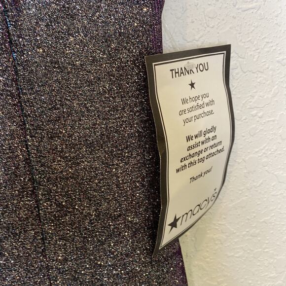 Speechless Juniors' Metallic Bodycon Dress NWT Sz 1 Polyester Sparkling Stretchy - Picture 3 of 13
